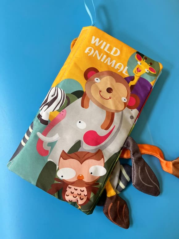 Развивающая книжка-шуршалка 668-230(Wild animal) английские слова