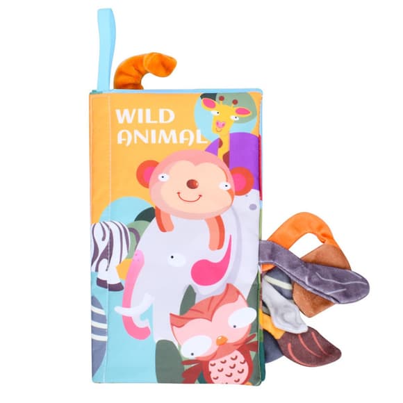 Развивающая книжка-шуршалка 668-230(Wild animal) английские слова