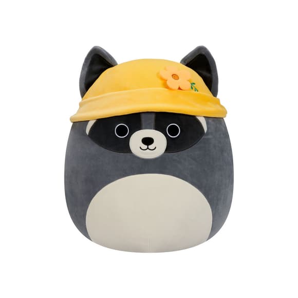 Мягкая игрушка Енот Рокки в панамке Squishmallows SQER00820, 13 см