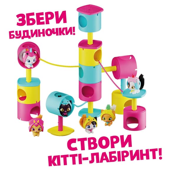 Дитячий ігровий набір "Кошеня Еш" QT Kitties 450001-6 фігурка, будиночок, аксесуари