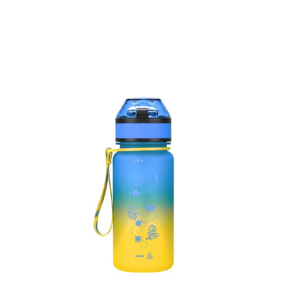 Дитяча пляшка для води LittleBig UZSPACE 3020(Yellow-Blue) 350 мл, жовто-блакитна