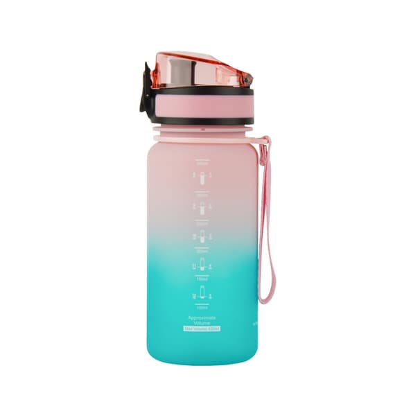 Пляшка для води UZSPACE 3034(Pink-Blue) 350 мл, рожево-блакитна