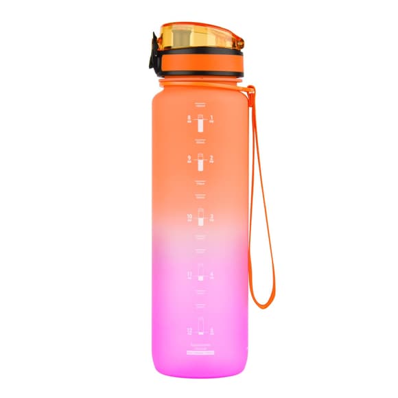 Пляшка для води UZSPACE 3038(Orange-Pink) 1000 мл, помаранчево-рожева