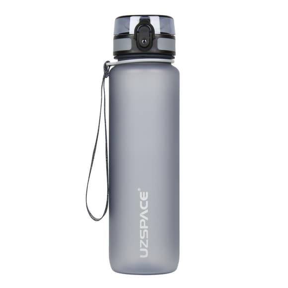 Бутыл ка для воды UZSPACE 3038(Grey) 1000 мл, серая