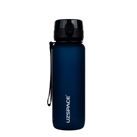 Бутылка для воды UZSPACE 3053(Dark-Blue) 800 мл, темно-синяя