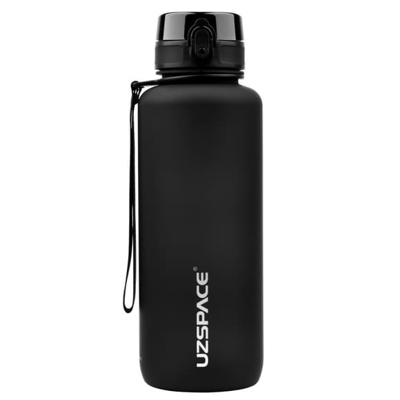 Бутылка для воды UZSPACE 3056(Black) 1500 мл, черная