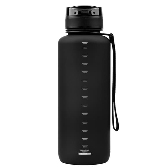 Бутылка для воды UZSPACE 3056(Black) 1500 мл, черная