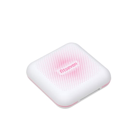 Кейс для капсул Fitseven UZSPACE TP005WP, белый с ромбами