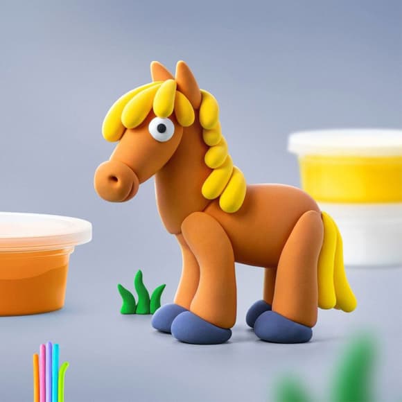 Набор самозатвердевающего пластилина Лошадка ЛИПАКА 30046-UA01