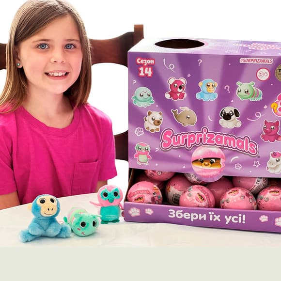 Мягкая игрушка-сюрприз Surprizamals SU03255-5024 в ассортименте