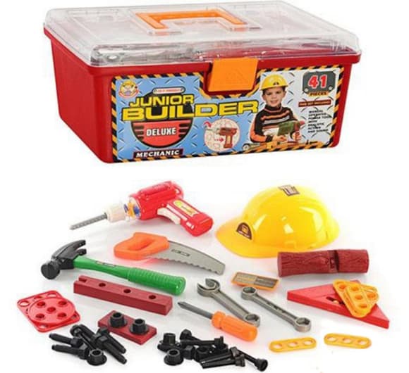 Детский набор инструментов 2058 в чемодане, 41 деталь                                                       