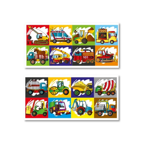 Детская раскраска "Техника" РМ-68-06, 16 наклеек 