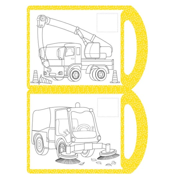 Детская раскраска "Техника" РМ-68-06, 16 наклеек 