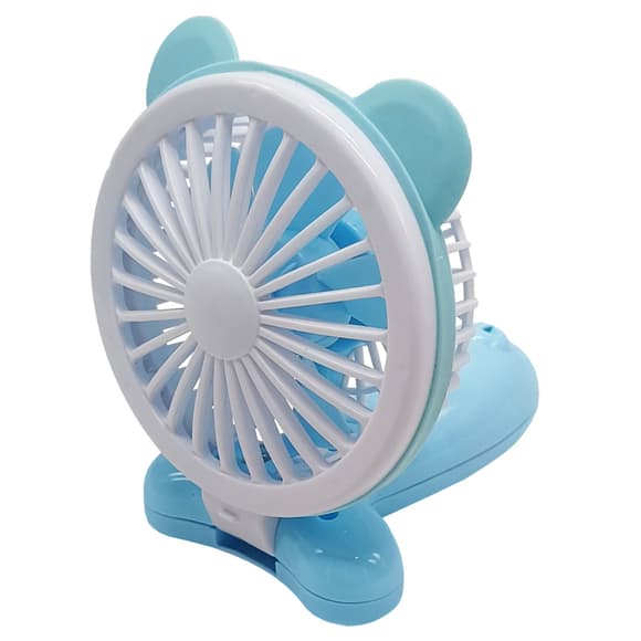 УЦІНКА! Вентилятор ручний портативний "Ведмедик" Bambi VNTR-002-4(Blue)-UC синій