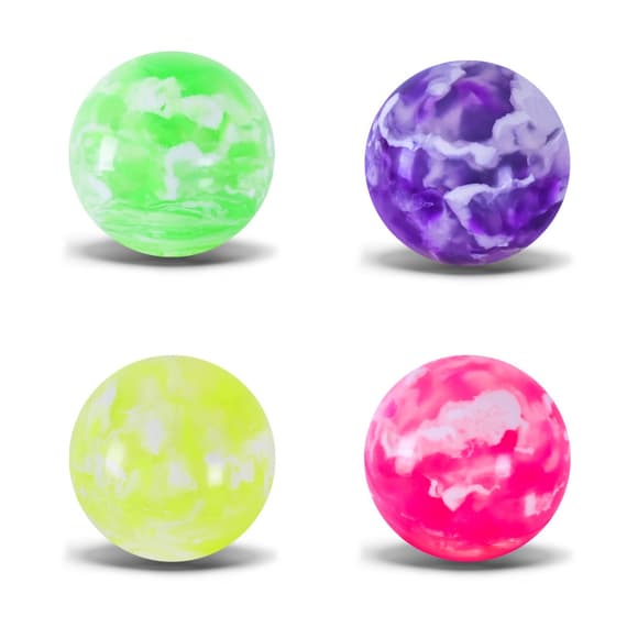 Мяч прыгунок "Блестящий" PR2508 в наборе 12 штук