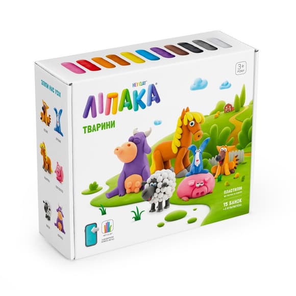 Меганабор самозатвердевающего пластилина Домашние животные ЛИПАКА 15012-UA01