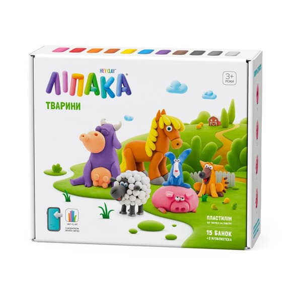 Меганабор самозатвердевающего пластилина Домашние животные ЛИПАКА 15012-UA01