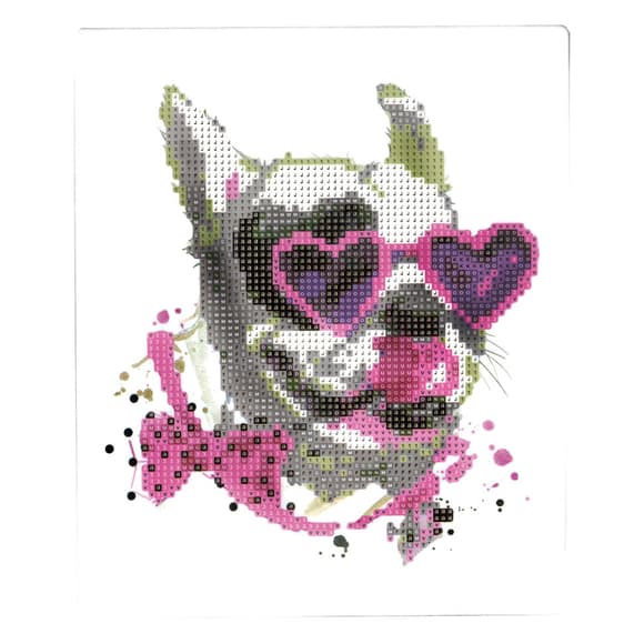 Алмазная мозаика "В розовом мире" 177087 картон, неполная выкладка 21х25 см