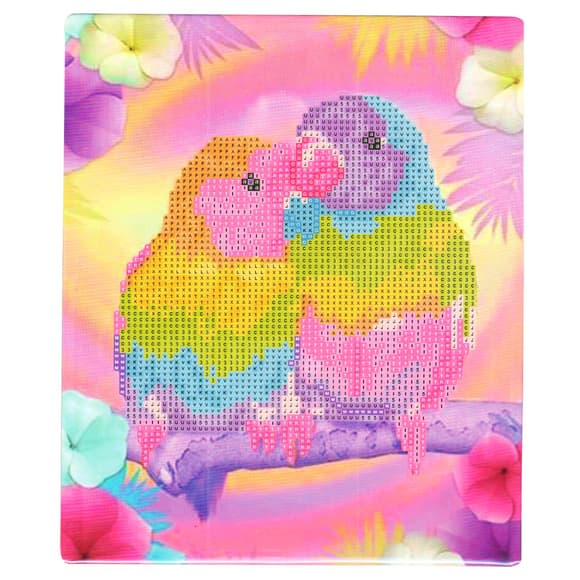 Алмазна мозаїка "Нерозлучні" 178385 картон, неповна викладка 21х25 см