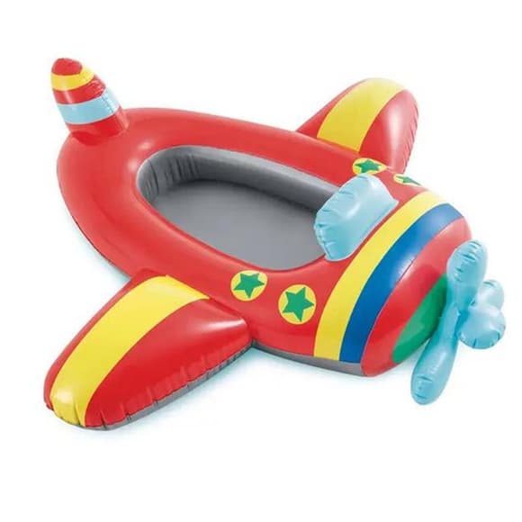 Детский круг-плотик "Самолет" 59380E, размер 100 х 97 см