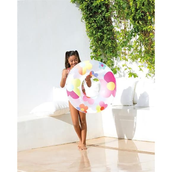 Дитячий надувний круг Квіти 59259-1 розмір 81 см