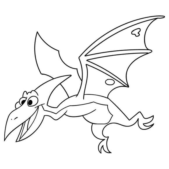 Детская раскраска на холсте "Птерозаврик" 15056-AC 25х30 см