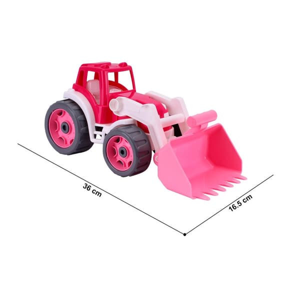 Дитяча іграшка Трактор 8195TXK з ковшем, рожевий