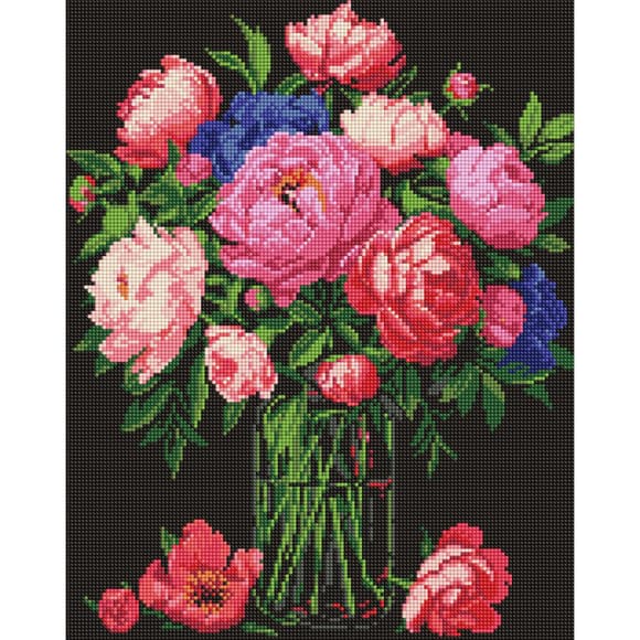 Алмазна мозаїка "Розкіш півонії" AMO8007, 40х50 см