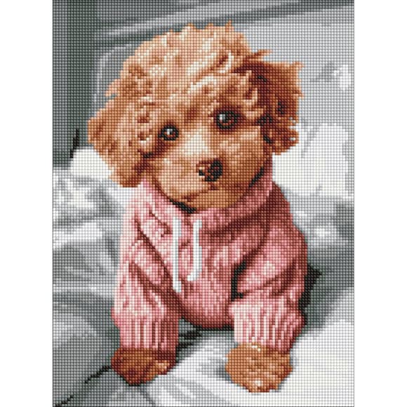 Алмазна мозаїка "Чарівний мальтіпу" AMO8138, 30x40 см