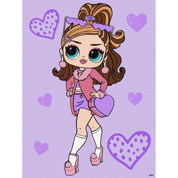 Картина по номерам "L.O.L. Surprise! Tweens Fancy Gurl" KHO6284, 30х40 см