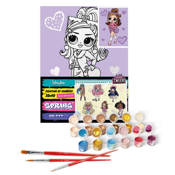 Картина по номерам "L.O.L. Surprise! Tweens Fancy Gurl" KHO6284, 30х40 см