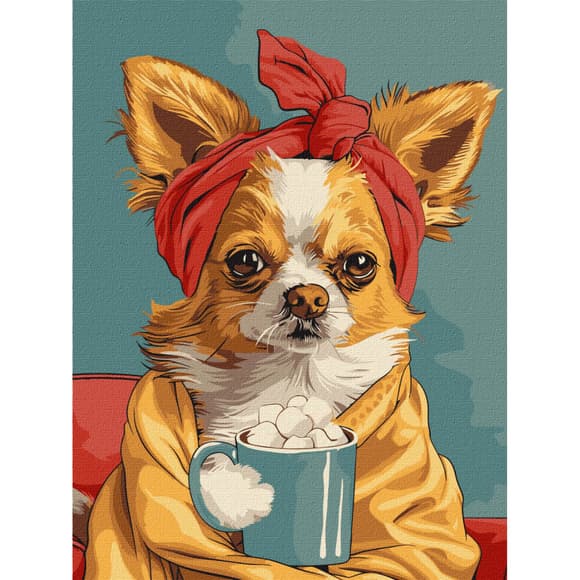 Картина за номерами "Чудова кава" KHO6626, 30х40 см