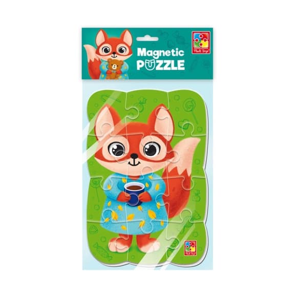 Дитячий магнітний пазл "Лисиця" VT3205-92, 12 елементів