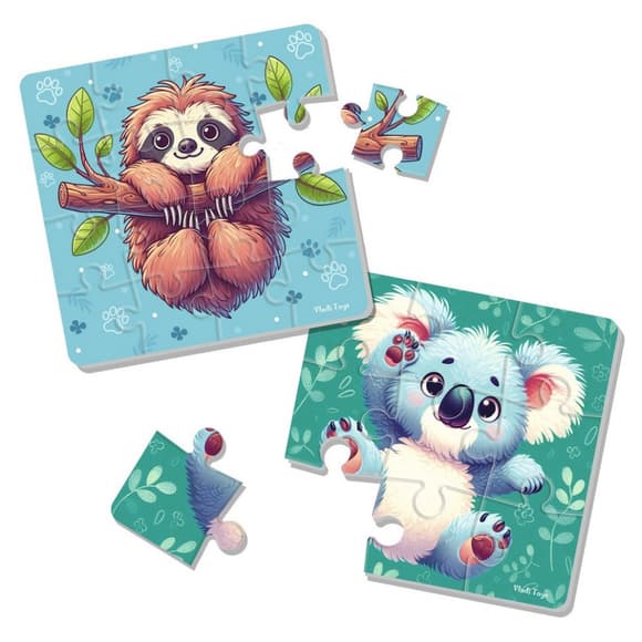 Дитячий м'який пазл "Лінивець та коала" VT1102-40, 25 елементів