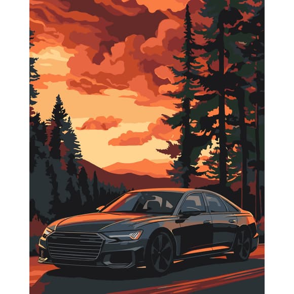 Картина по номерам "Комфортная поездка" 12513-AC 40х50 см      