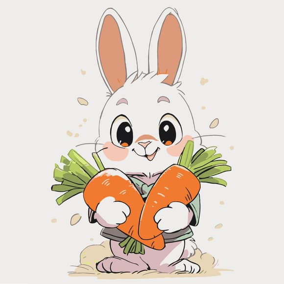 Картина по номерам "Чудесный кролик" 15592-AC 30х30 см      