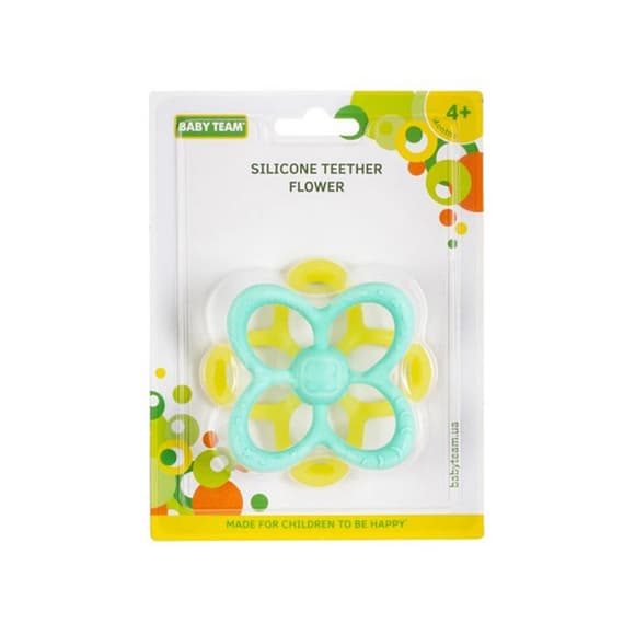 Детская игруш ка прорезыватель "Цветок" 4027 силиконовый