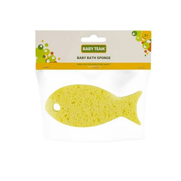 Дитяча мочалка-губка "Рибка" 7407 жовтий