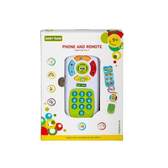 Детская музыкальная игрушка 2 в 1 "Телефон и пульт" 8652