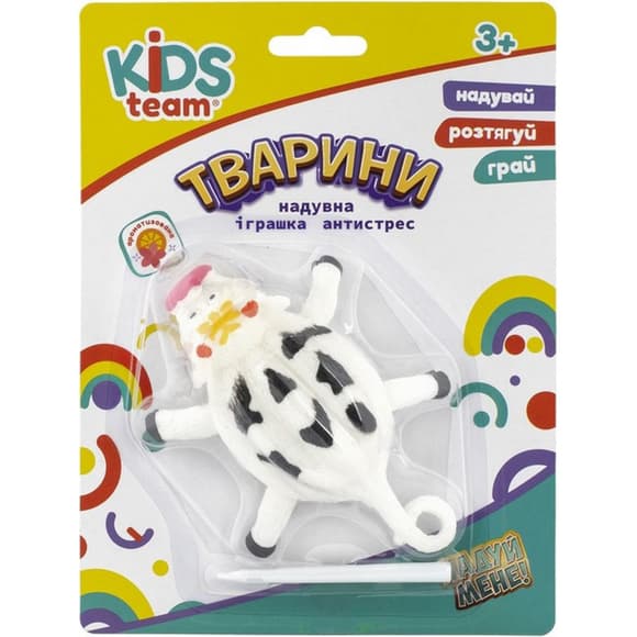 Дитяча надувна іграшка антистрес Тварини "Корова" CKS-10234C_1