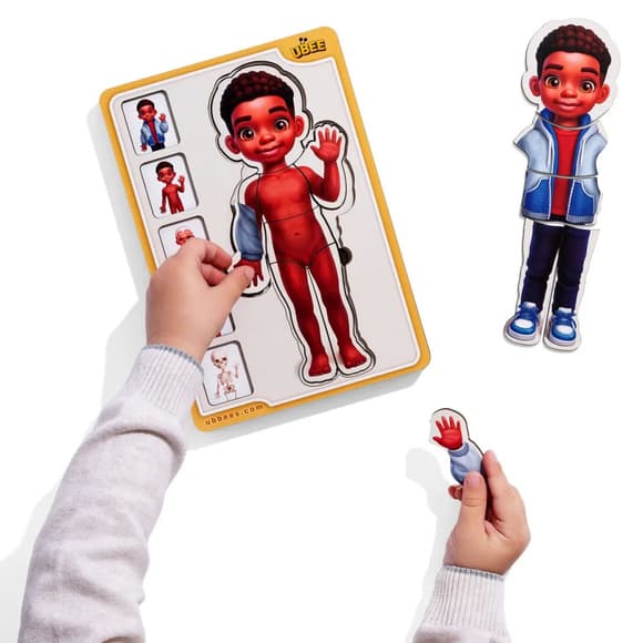 Деревянный пазл-вкладыш "Анатомия человека - мальчик-3" (ПСД262) PSD262 строение тела