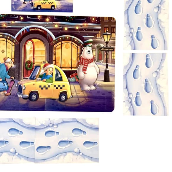 Дитяча настільна гра "Хто був на вулиці?" (ПСД294) PSD294 дерев'яна