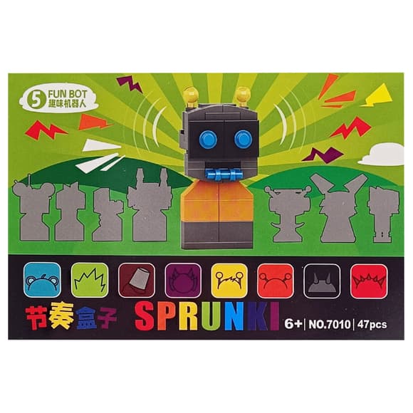 Детский конструктор Sprunki "Fun bot" 7010-5, 47 деталей