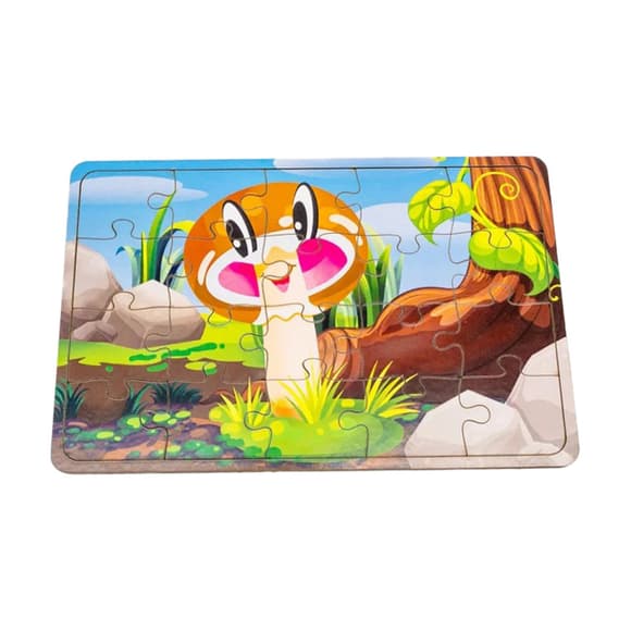 Детский деревянный пазл Белый грибочек Арт-10024, 20 элементов