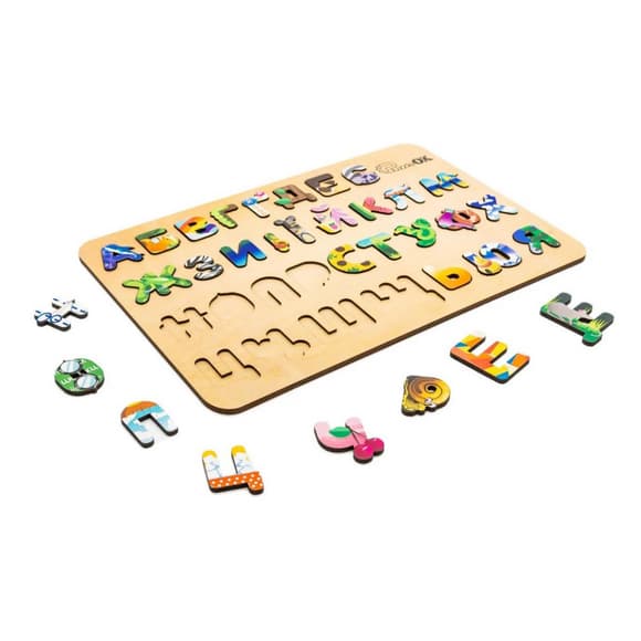 Дитячий дерев'яний сортер А3 Абетка АртA3-30273