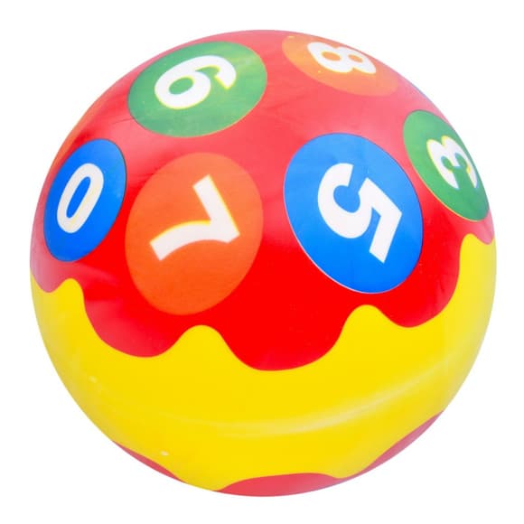Детский мяч "Цифры" MS 3733(Red) 9 дюймов