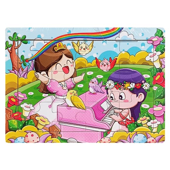 Дитячий дерев'яний пазл-вкладиш "Весна" MD 1343-19, 12 елементів 15 х 11 х 0,4 см