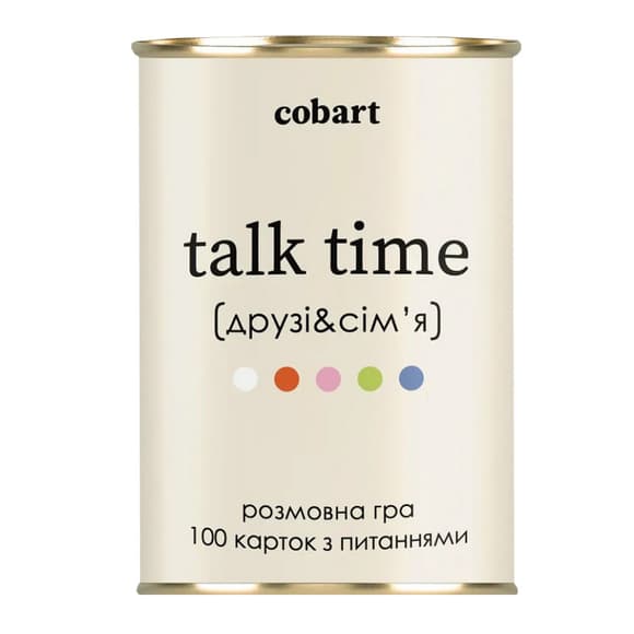 Карткова гра Talk time "Друзі та сім'я" СS-CG-005, 100 карток