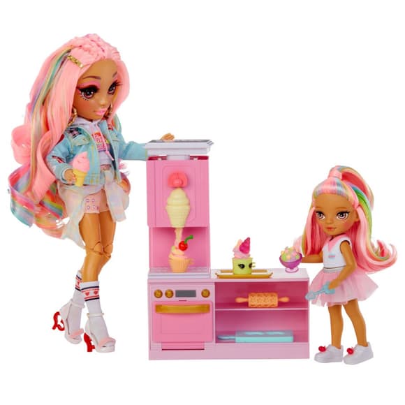 Ігровий набір із лялькою серії "Littles" Кондитерська Кенді Rainbow High 522058