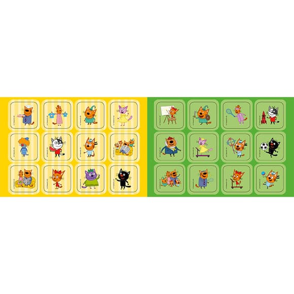 Пригодницькі розмальовки "Три коти Нумо до справи!" 1571004 з наклейками